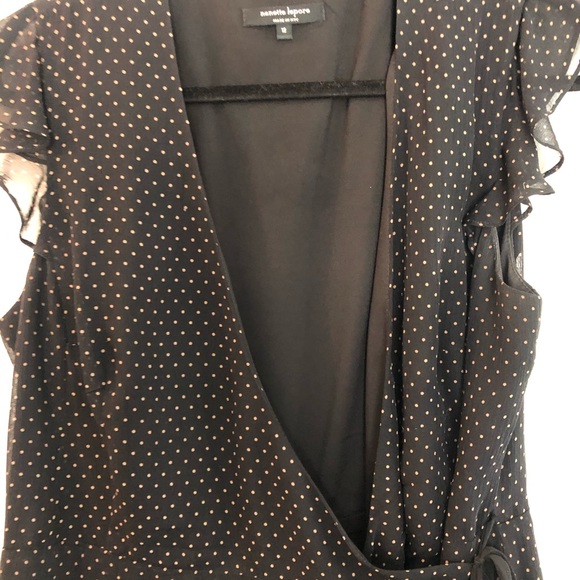 Ruffles, V-Neck, Polka Dot Dress - Picture 5 of 5